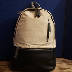gry mattr backpack vegan leather cotton fabric